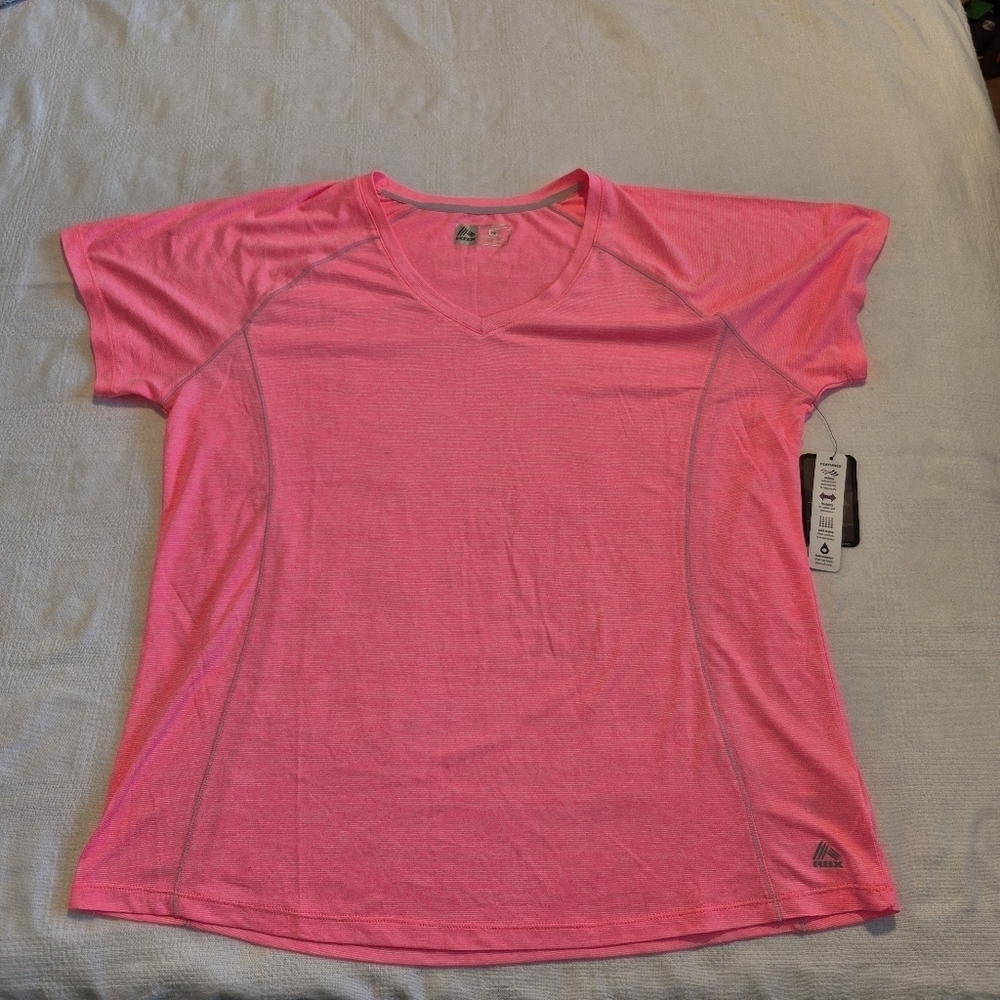 RBX Performance women's size 2X neon pink short sleeve shirt, New